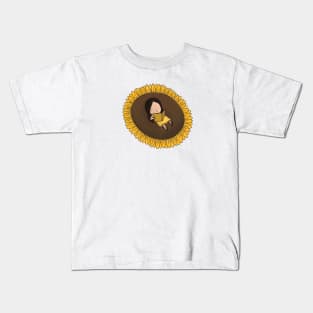 Sunflower Girl Kids T-Shirt